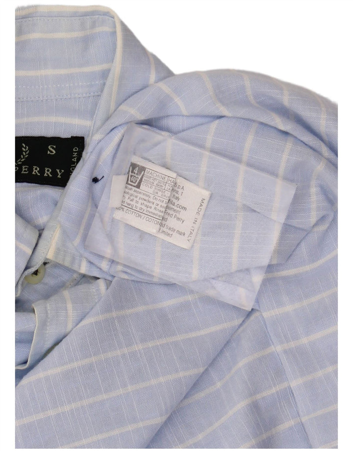 FRED PERRY Ανδρικό πουκάμισο Βαμβακερό μικρό μπλε ριγέ