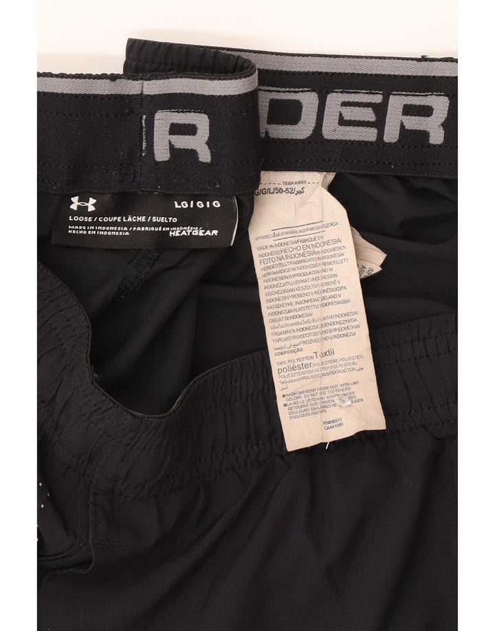 Ανδρικό αθλητικό σορτς Under Armour Μεγάλο μαύρο χρώμα πολυεστέρα