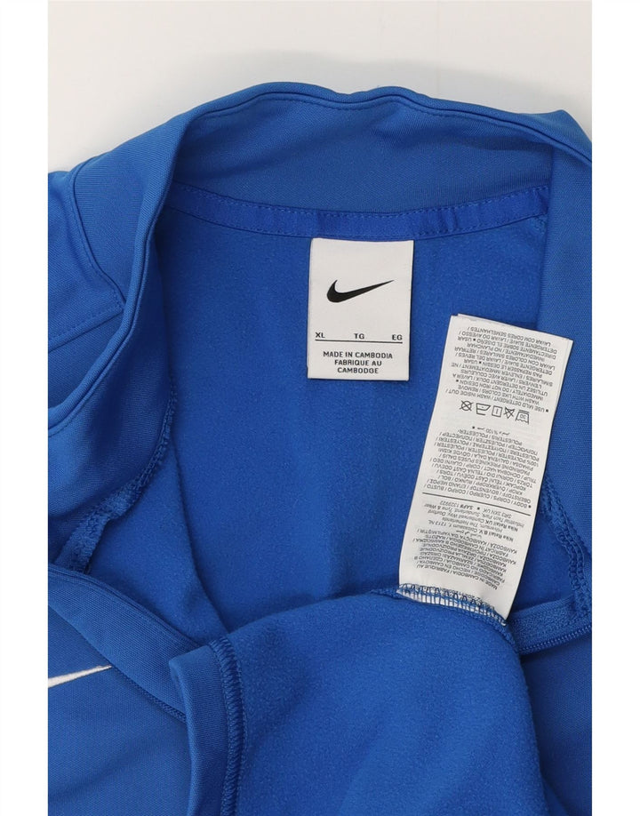 Γυναικεία φόρμα πουλόβερ με φερμουάρ NIKE Top UK 18 XL Blue Polyester