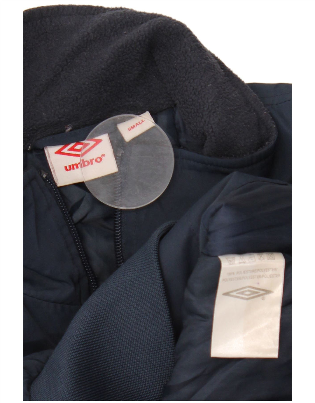 Ανδρικό μπουφάν UMBRO Bomber UK 36 Small Navy Blue Polyester