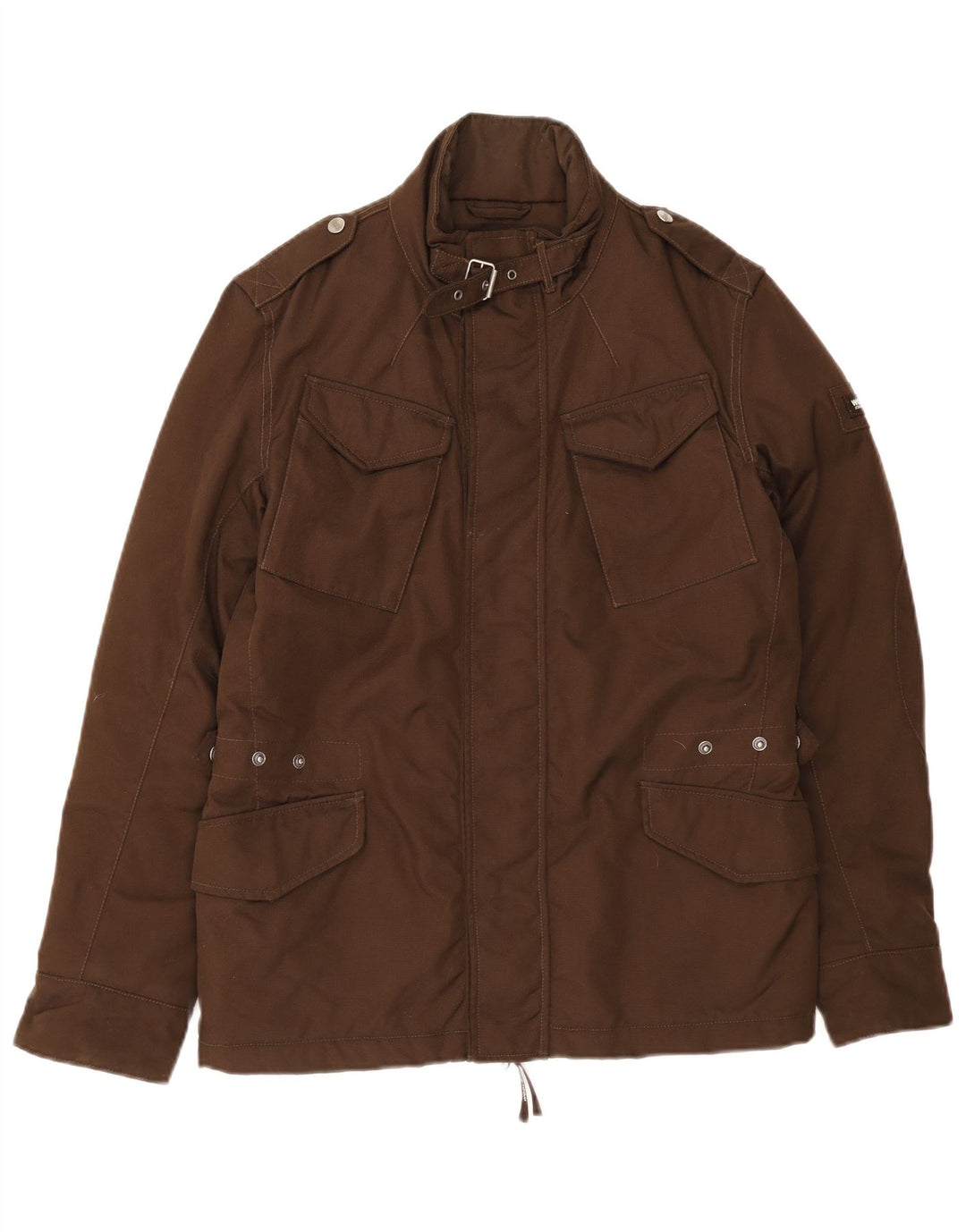Woolrich Ανδρικό στρατιωτικό τζάκετ ανεμοθραύστη UK 36 Small Khaki Nylon