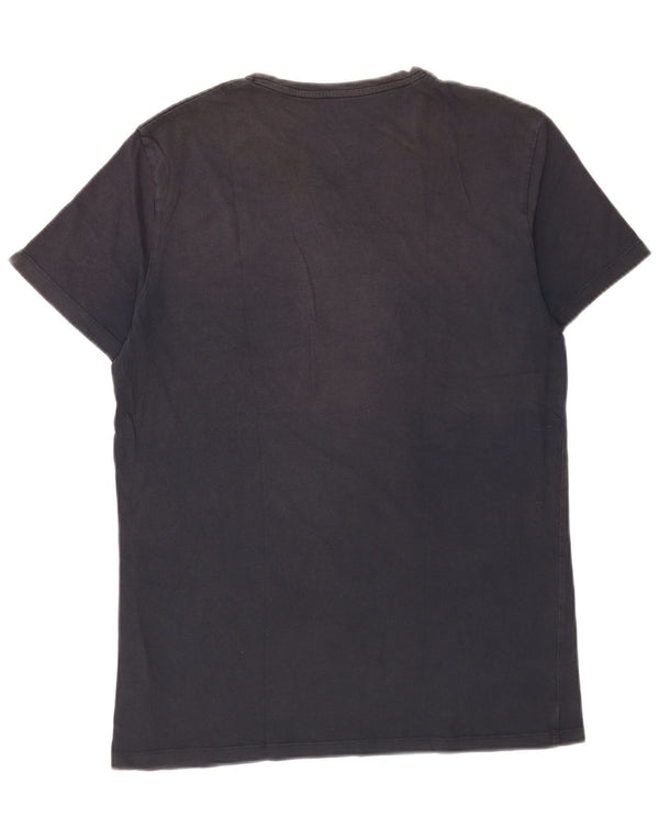 Ανδρικό γραφικό T-Shirt Timberland Top από μεσαίο ναυτικό μπλε βαμβακερό