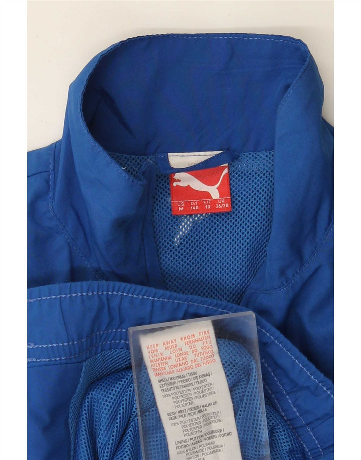 Puma Boys Graphic αθλητική φόρμα Top Jacket 9-10 Years Blue Polyester