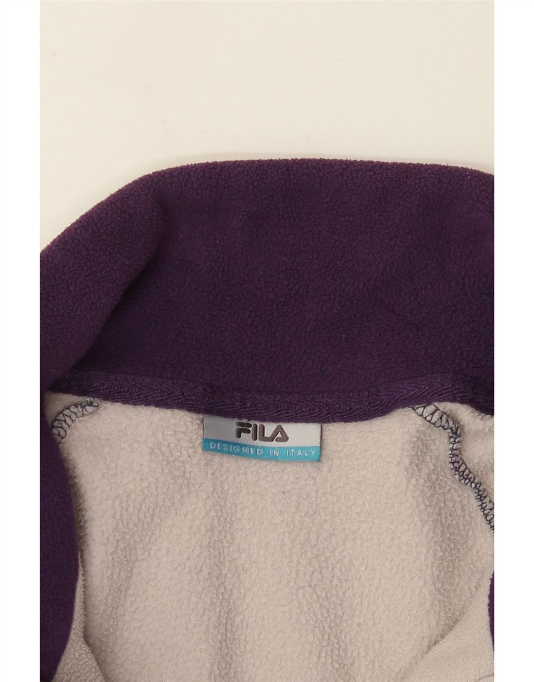 Fila Ανδρικό Fleece Jacket UK 40 Large Navy Blue Colourblock