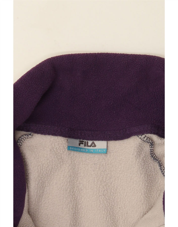 Fila Ανδρικό Fleece Jacket UK 40 Large Navy Blue Colourblock