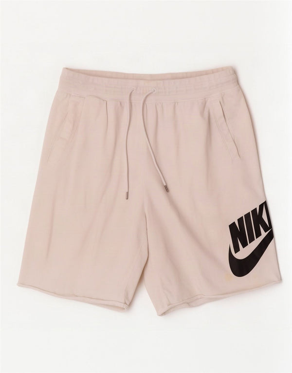 Ανδρικό γραφικό αθλητικό σορτς Nike XL λευκό βαμβακερό