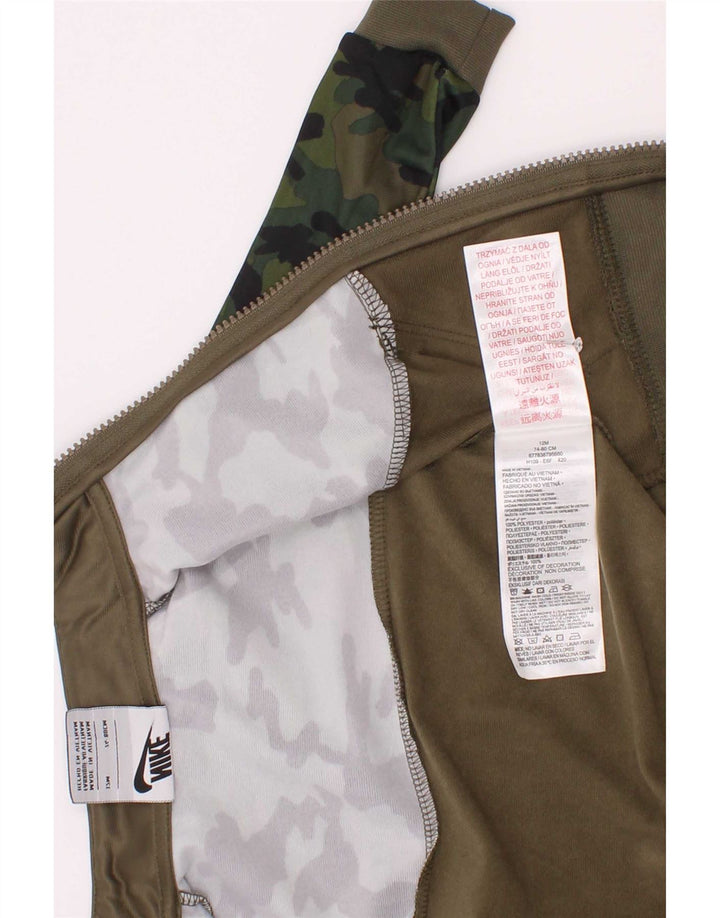 Μπουφάν Nike Baby Boys αθλητική φόρμα 9-12 μηνών από πολυεστέρας καμουφλάζ χακί