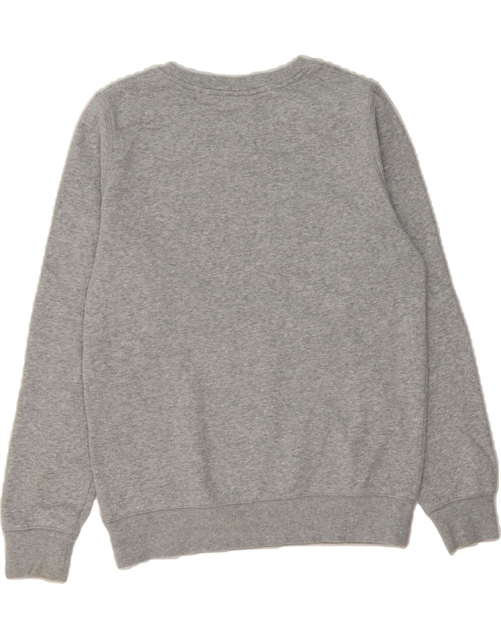 CHAMPION Womens Graphic Sweatshirt Jumper UK 14 Medium Grey Cotton Vintage Champion and Second-Hand Champion from Messina Hembry 