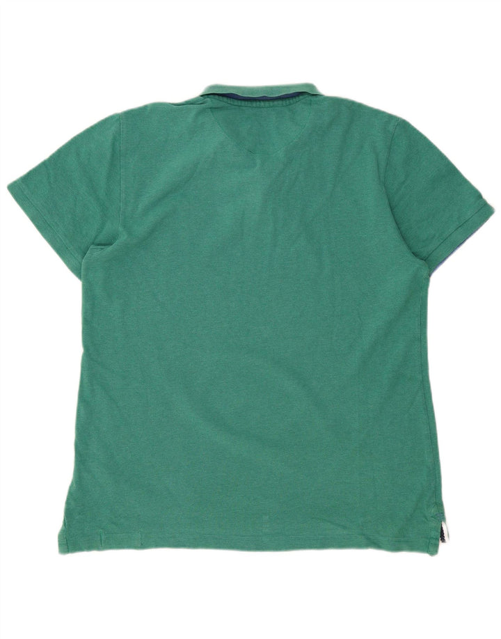WHITE STUFF Ανδρικό πουκάμισο polo μεγάλο πράσινο βαμβακερό
