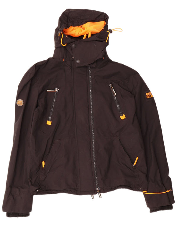 Ανδρικό μπουφάν με κουκούλα Superdry UK 42 XL Μαύρο νάιλον