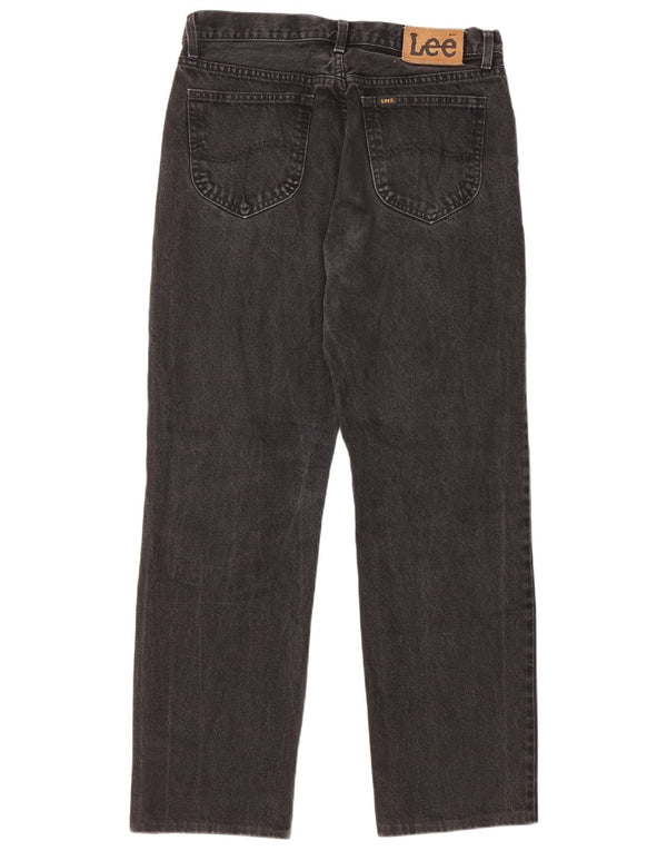 Lee Mens Chicago Straight Jeans W34 L29 Μαύρο βαμβακερό