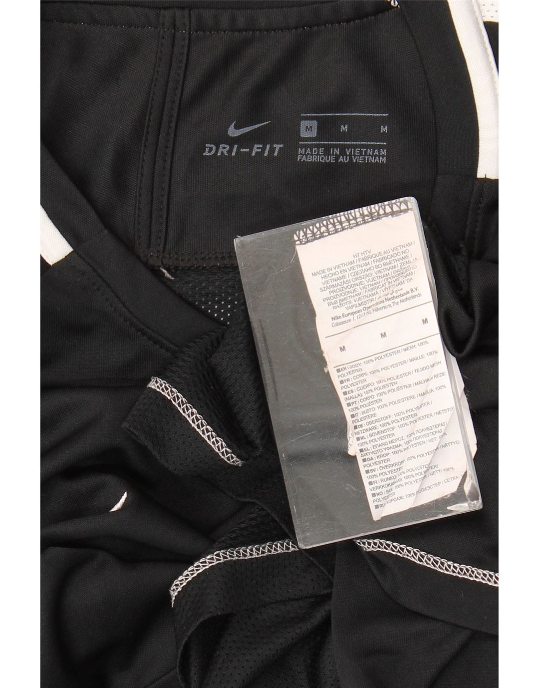 Ανδρικό T-Shirt Nike Dri Fit Top από μεσαίο μαύρο πολυεστέρα
