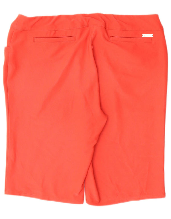 Adidas Womens Bermuda Shorts W34 Large Pink Polyester