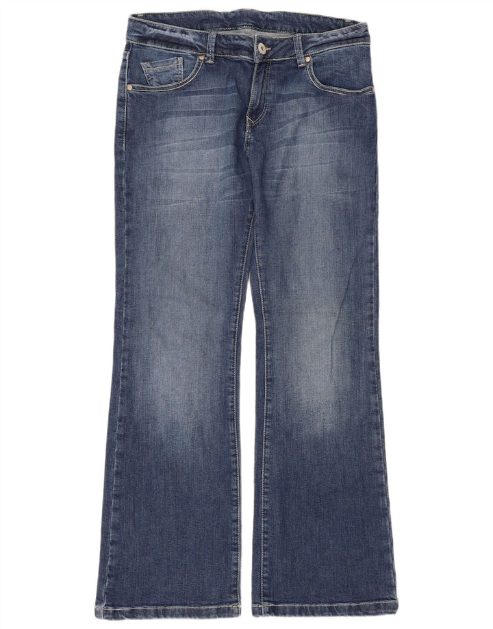 Marks & Spencer Γυναικεία Bootcut Jeans UK 12 Medium W33 L30 Blue Cotton