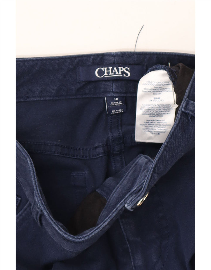Chaps Γυναικείο ίσιο τζιν US 12 Large W32 L28 Navy Blue Cotton