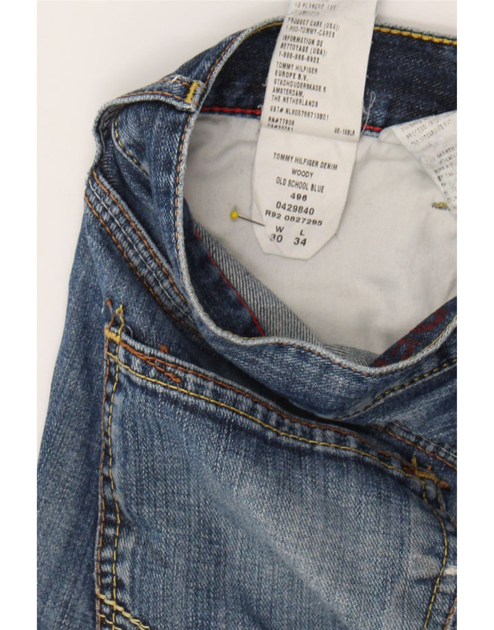 TOMMY HILFIGER Mens Denim Shorts W30 Medium Blue Cotton Vintage Tommy Hilfiger and Second-Hand Tommy Hilfiger from Messina Hembry 
