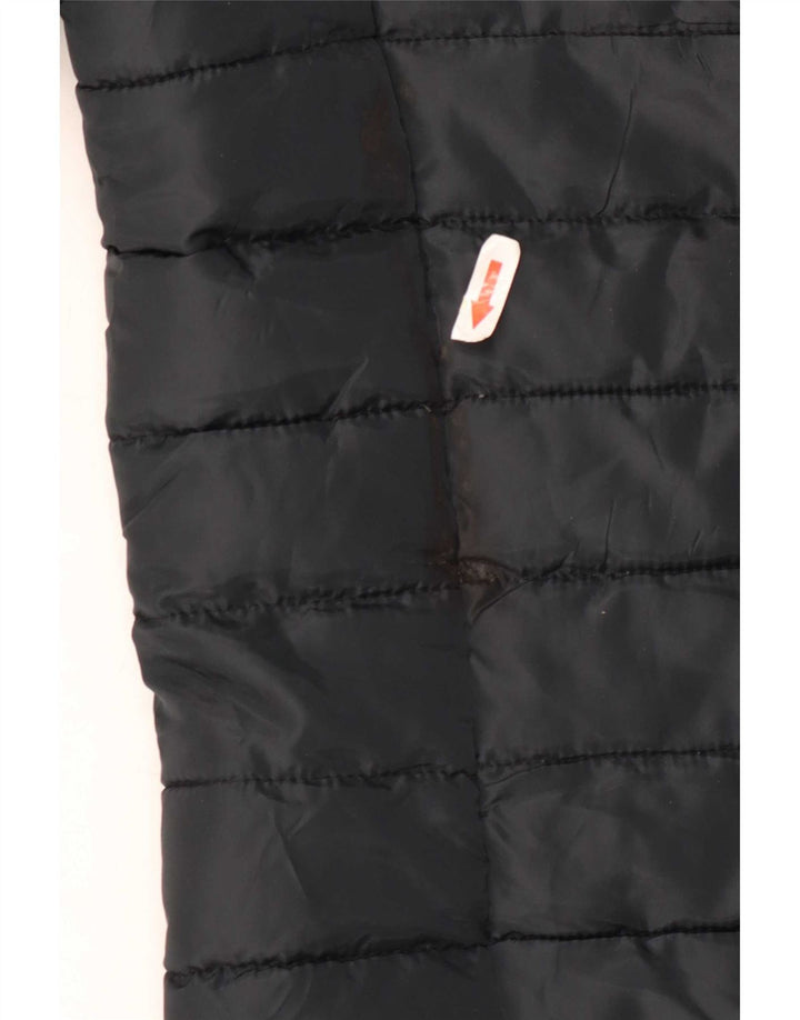 Jack & Jones Ανδρικό μπουφάν με κουκούλα UK 36 Small Black Polyester