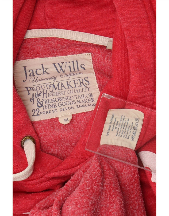 Ανδρικό γραφικό κουκούλα Jack Wills, μεσαίο ροζ βαμβακερό