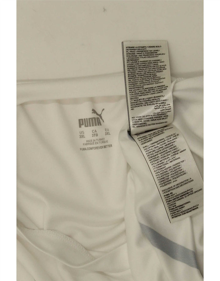 Γραφικό T-Shirt Puma Mens Deutshland Top 3XL λευκό πολυεστέρα