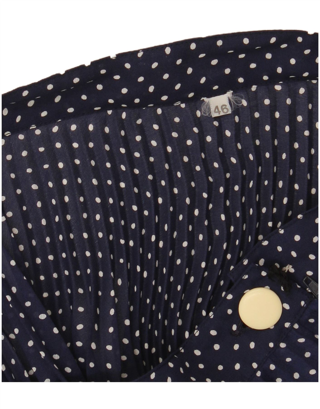 VINTAGE Γυναικεία φούστα IT 46 Large W30 Navy Blue πουά