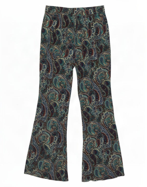 Zara Γυναικείο Flare Casual Παντελόνι Medium W28 L32 Πολύχρωμο Paisley