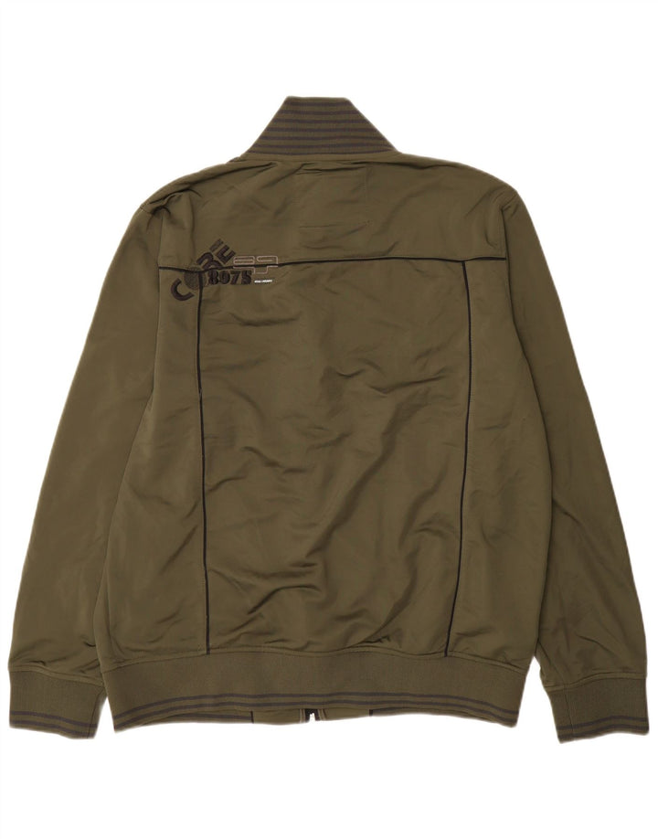 Jack & Jones Ανδρική φόρμα αθλητικής φόρμας γραφικών Top Jacket 2XL Khaki Colourblock