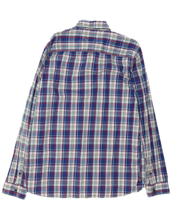 Ανδρικό πουκάμισο Tommy Hilfiger 2XL Blue Check Cotton