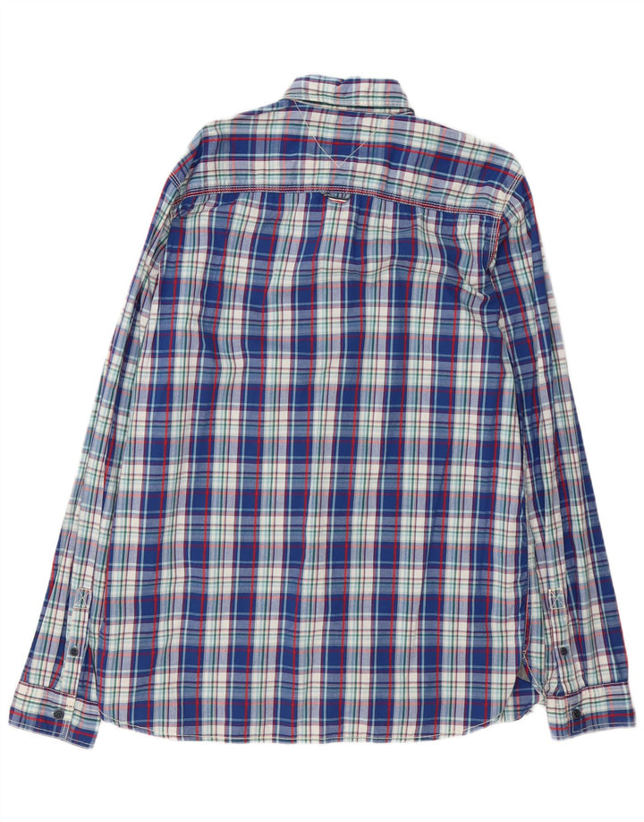 Ανδρικό πουκάμισο Tommy Hilfiger 2XL Blue Check Cotton