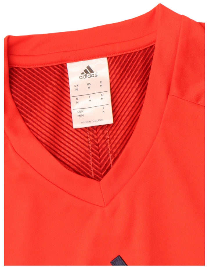 Ανδρικό γραφικό μπλουζάκι Adidas Irish Clare Top Medium Red Polyester