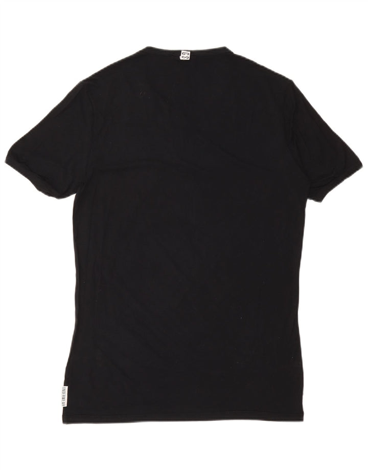 Ανδρικό T-Shirt Bikkembergs Top UK 38 Medium Black Modal