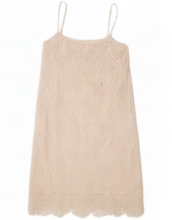Zara Γυναικείο Sundress UK 8 Small White Floral Polyester