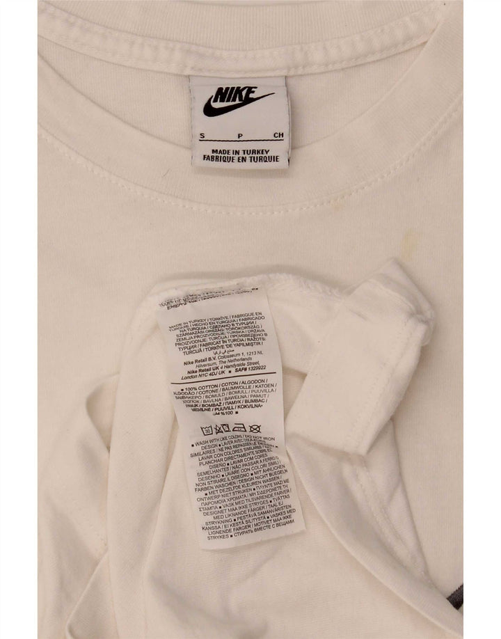 Ανδρικό γραφικό μπλουζάκι Nike, μικρό λευκό βαμβακερό