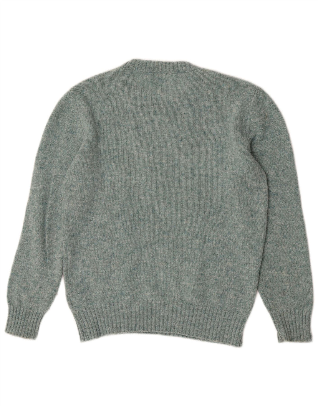 Γυναικείο πουλόβερ Benetton Crew Neck Jumper UK 14 Μέτριο πράσινο μαλλί