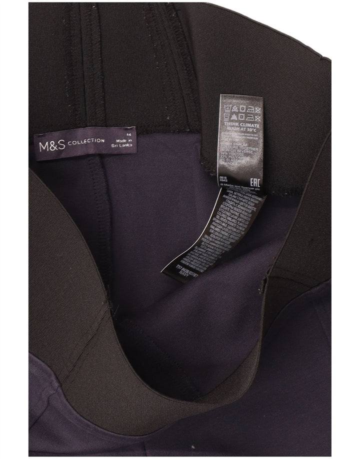 Γυναικεία κολάν Marks & Spencer UK 14 Medium Navy Blue Viscose