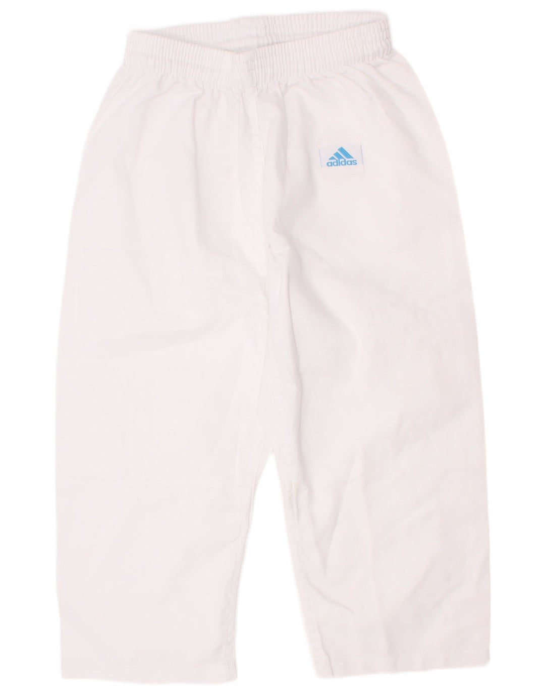Παντελόνι αθλητικής φόρμας Adidas Boys Crop 7-8 ετών Λευκό Πολυεστέρα