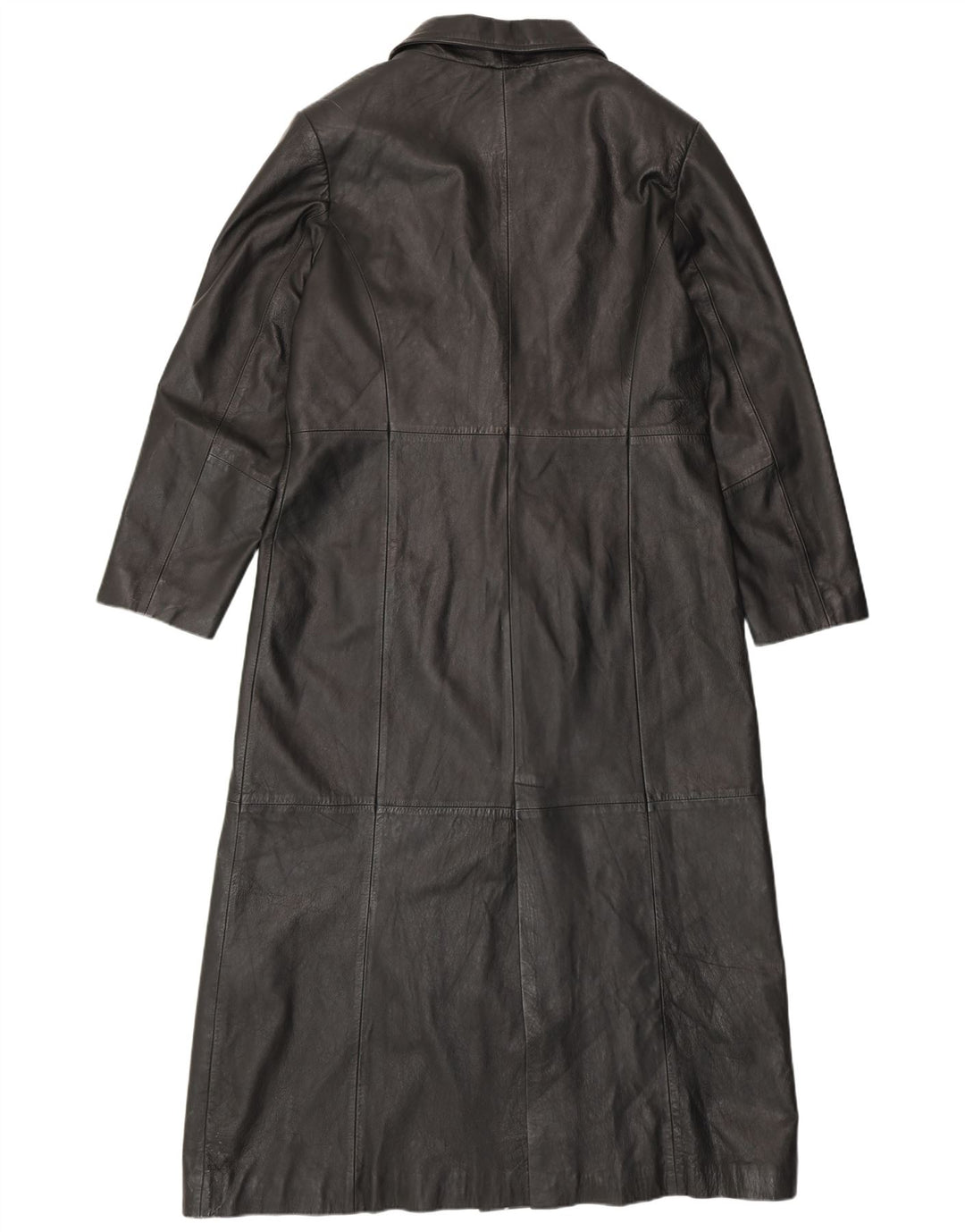 MILAN Γυναικείο Δερμάτινο Παλτό UK 18 XL Μαύρο Δερμάτινο