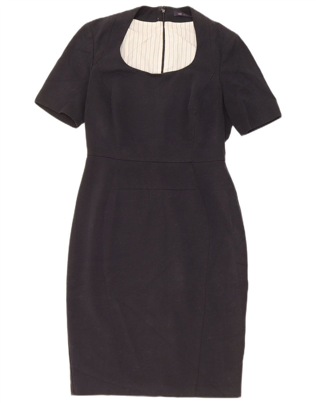 Marks & Spencer Γυναικείο Φόρεμα Bodycon UK 10 Small Black Polyester