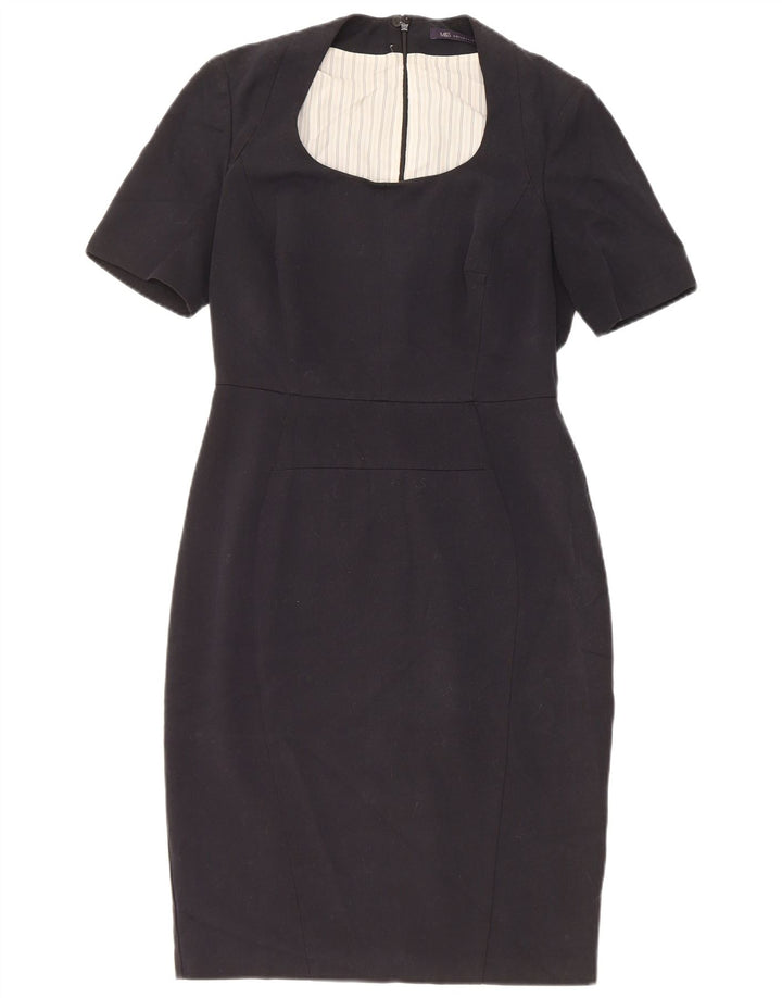 Marks & Spencer Γυναικείο Φόρεμα Bodycon UK 10 Small Black Polyester