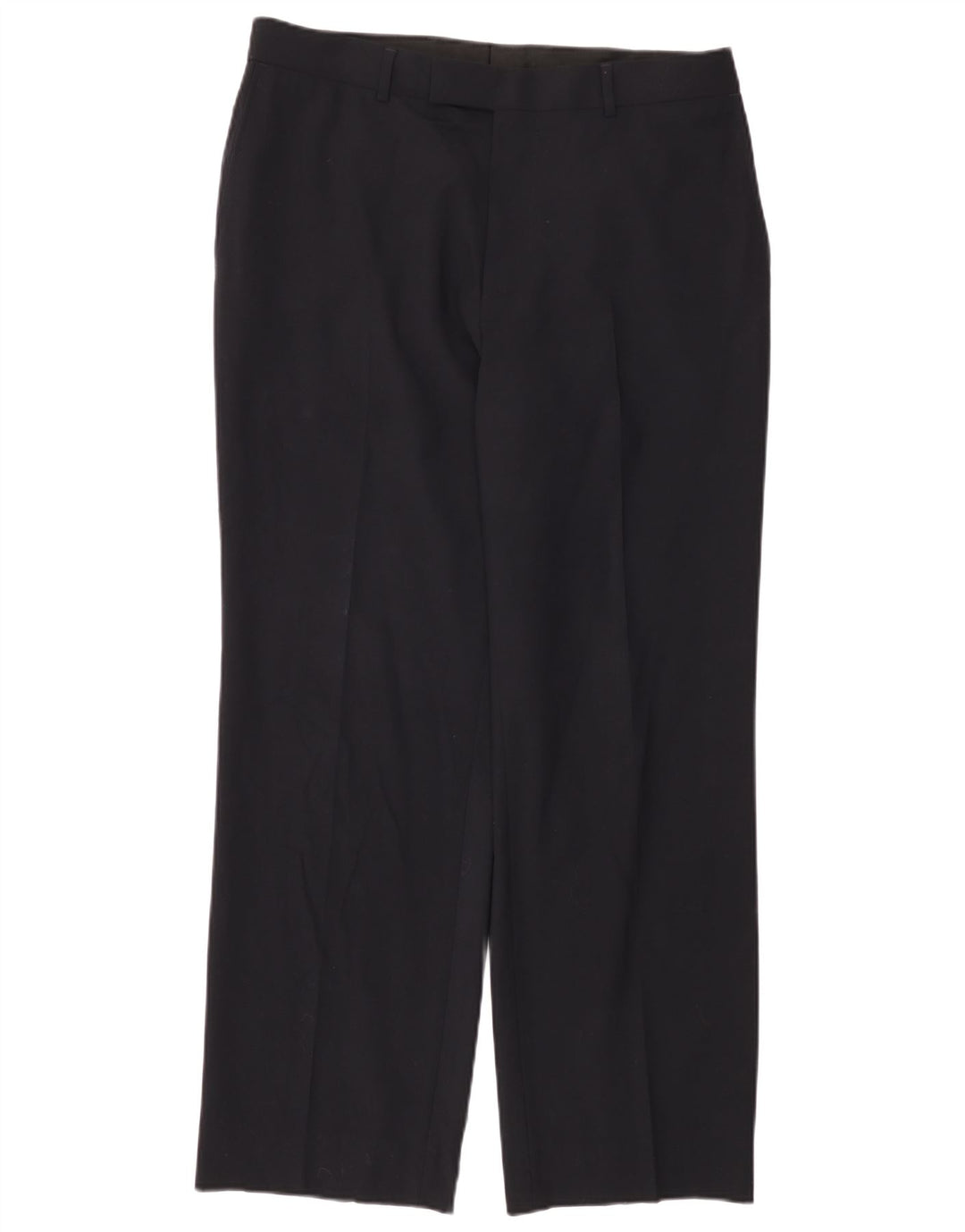 Γυναικείο ίσιο παντελόνι HUGO BOSS W34 L31 Μαλλί Navy Blue