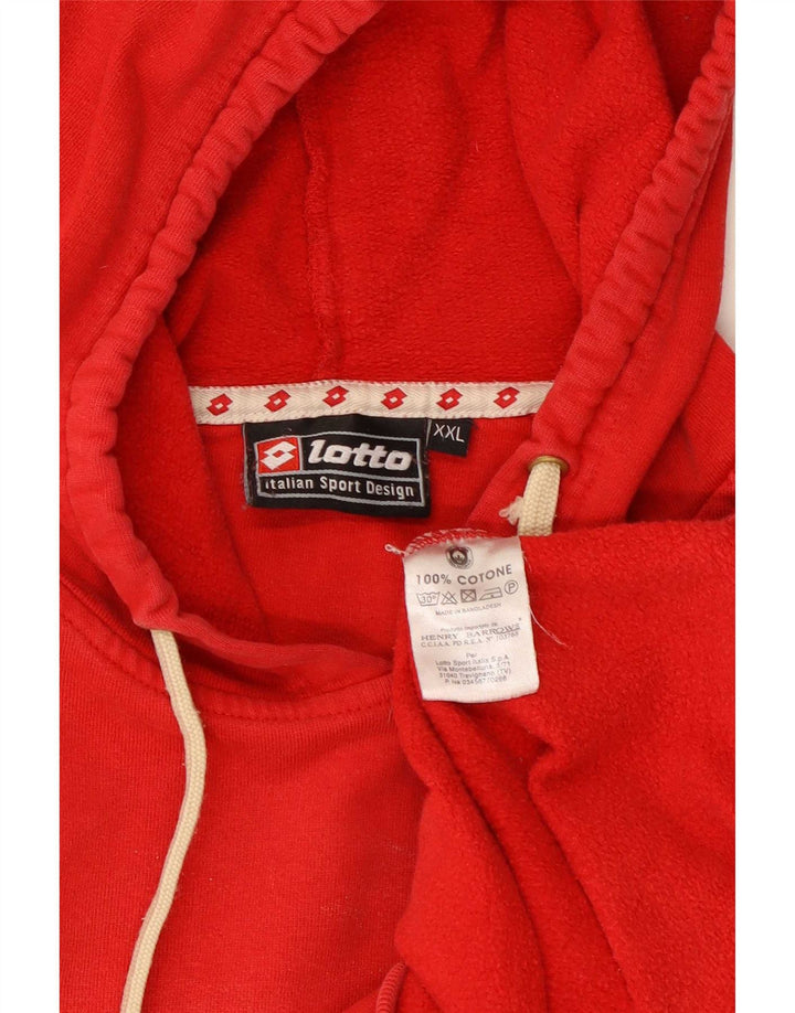 Lotto Mens Graphic Hoodie Jumper 2XL Red