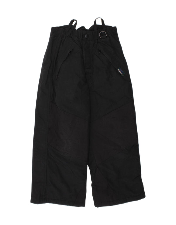 L.L.BEAN Boys Ski Trousers 5-6 Years XS W24 L18 Black Nylon