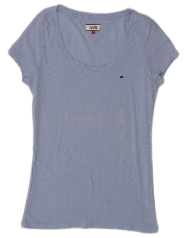 Tommy Hilfiger Γυναικείο T-Shirt Top UK 10 Small Blue