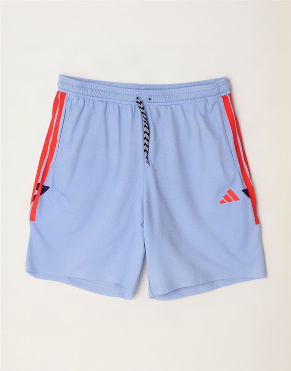 Adidas Mens Sport Shorts XL Blue Colourblock Polyester