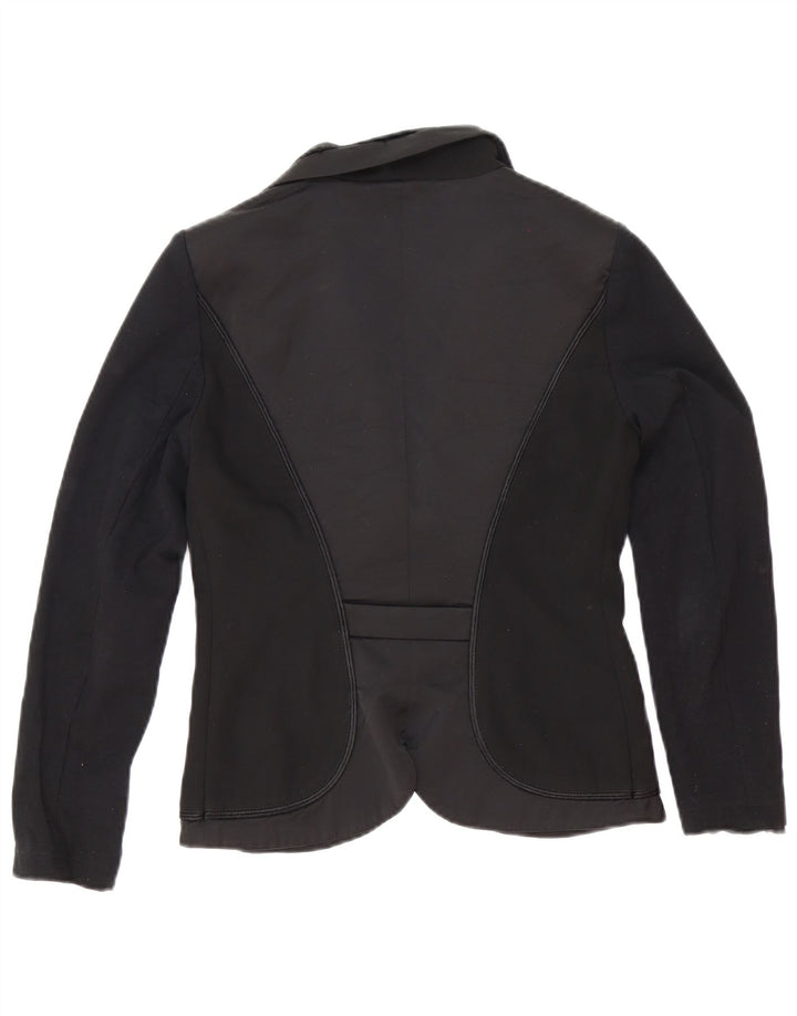Roccobarocco Γυναικείο σακάκι 2 κουμπιών Blazer IT 42 μεσαίο μαύρο πολυεστέρα