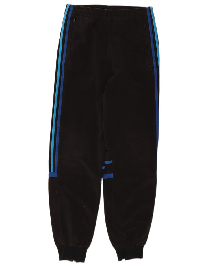 Adidas Boys Tracksuit Trousers Joggers 13-14 Years Black Polyester