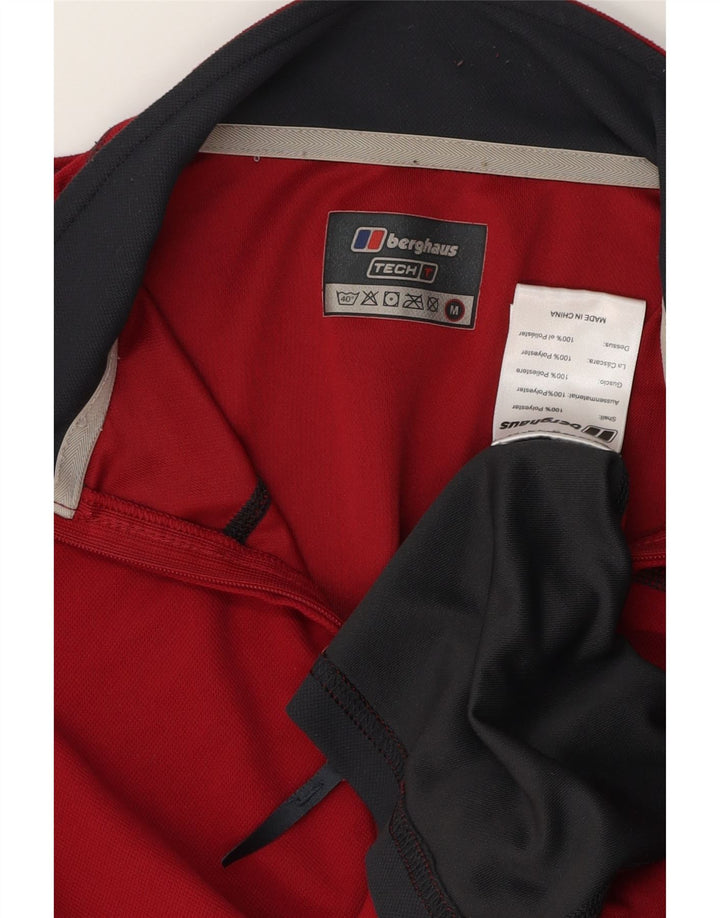 Ανδρική φόρμα πουλόβερ με φερμουάρ Berghaus Top Medium Red Colourblock