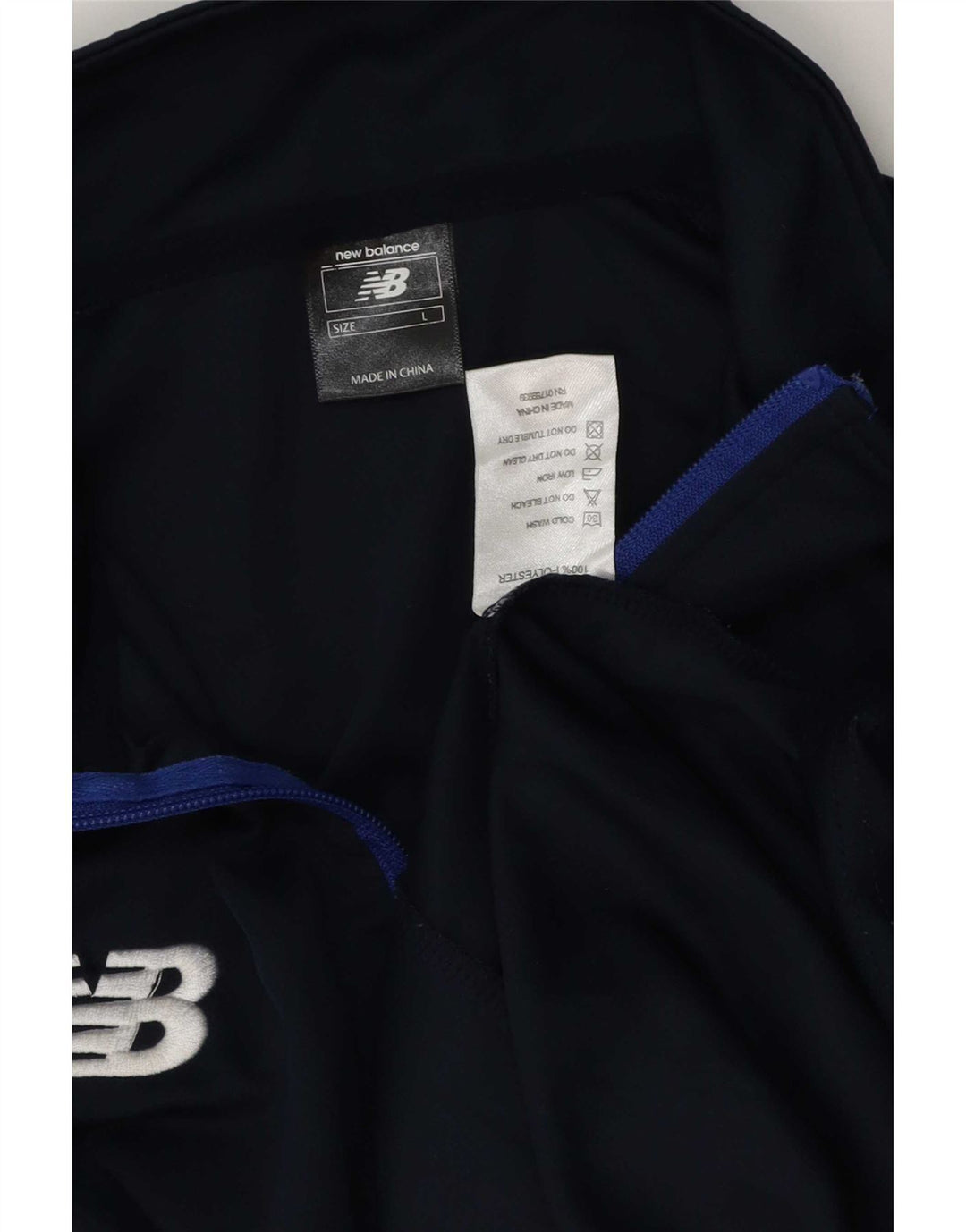 New Balance Ανδρική φόρμα γυμναστικής με γραφικό πουλόβερ Top Large Navy Blue