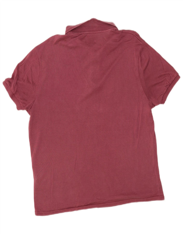 Zara Ανδρικό πουκάμισο polo μεγάλο μπορντό Lyocell