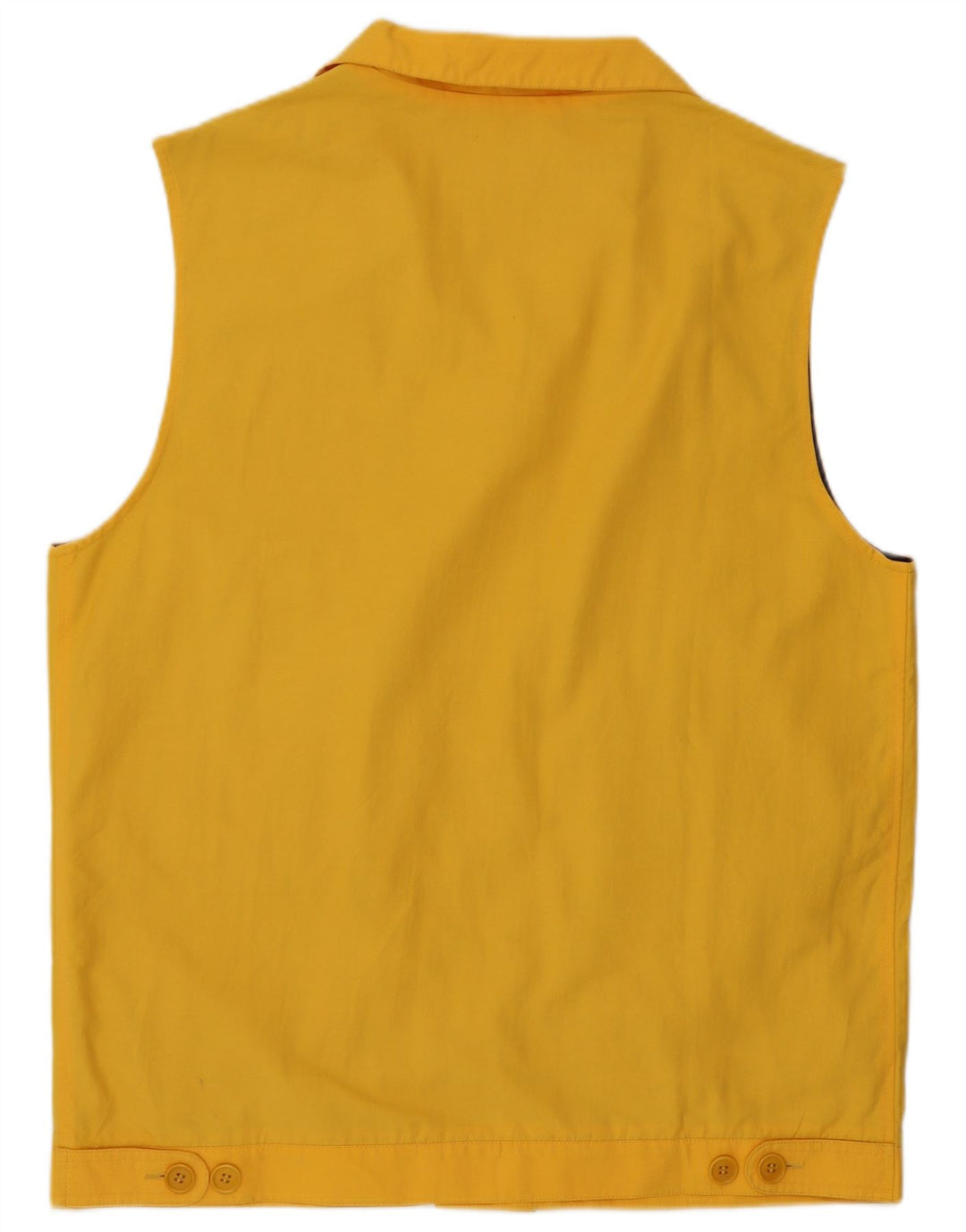 Sea & Sky Mens Utility Gilet UK 38 Medium Yellow Cotton