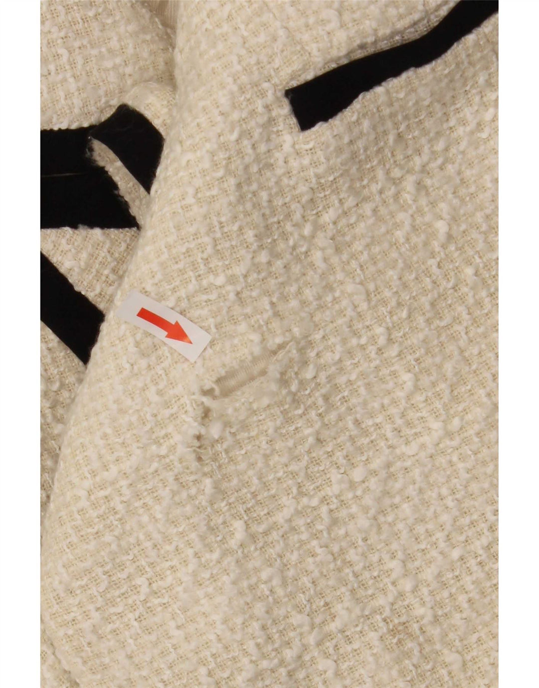 Zara Γυναικείο Μπλέιζερ με διπλό στήθος UK 6 XS Off White Polyester